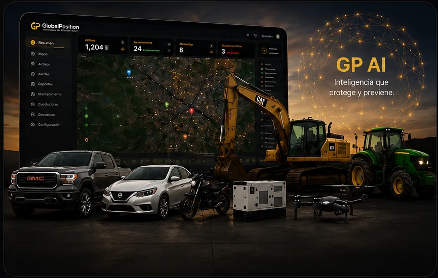 Plataforma GlobalPosition con activos móviles y GP AI